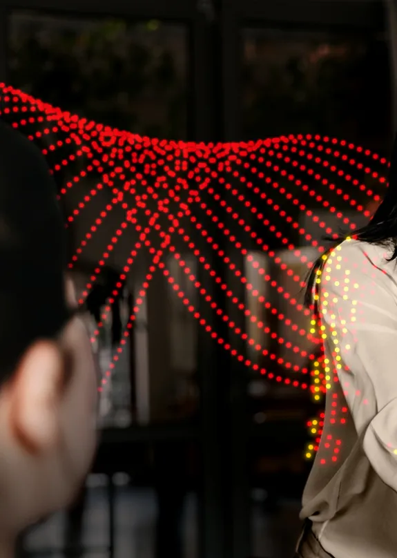 Man and Woman shaking hands